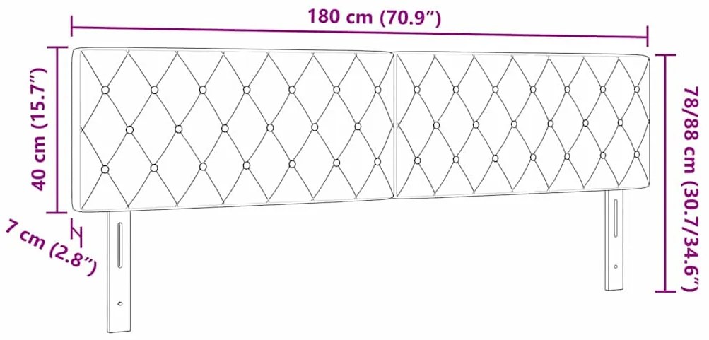 Cabeceira LED com botão de cristal, estofada em veludo preto, 90 cm