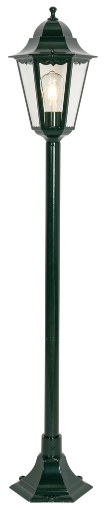 Candeeiro de pé clássico para exterior verde escuro 125 cm IP44 - Nova Orleans Clássico / Antigo