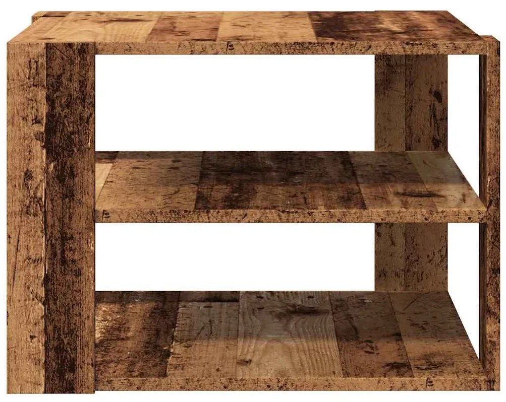 Mesa de centro 58x58x40 cm derivados de madeira madeira velha