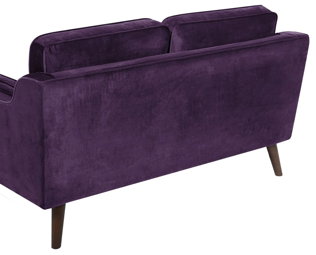 Sofá de 2 lugares em veludo violeta LOKKA Beliani