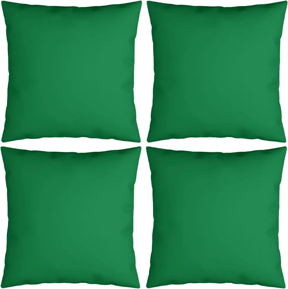 Almofadas decorativas 4 pcs 50x50 cm tecido verde