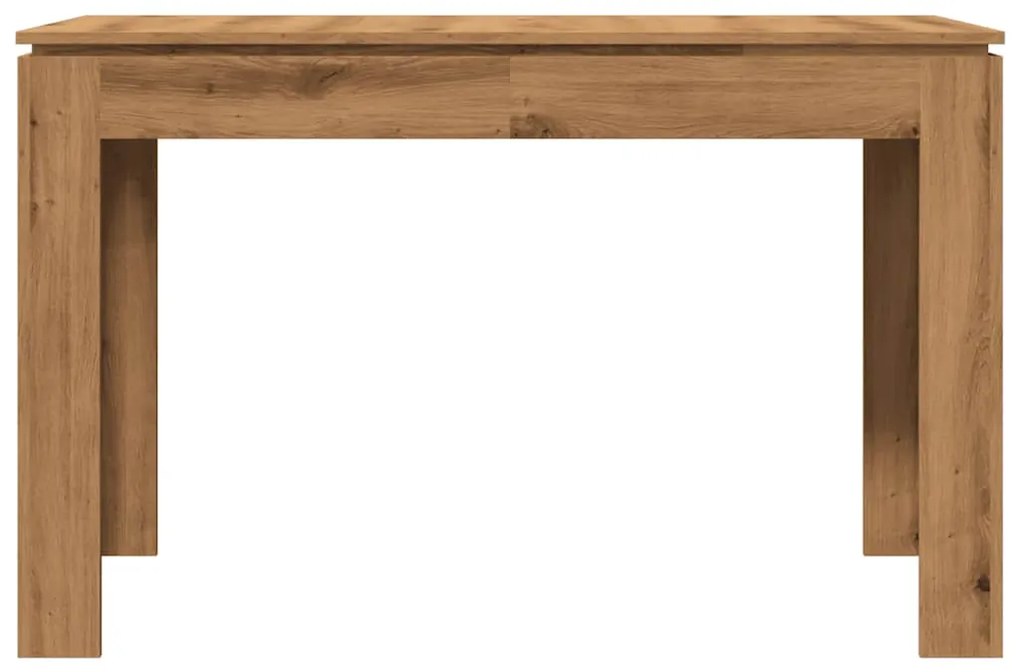 Mesa de jantar 120x60x76cm derivados madeira carvalho artisiano