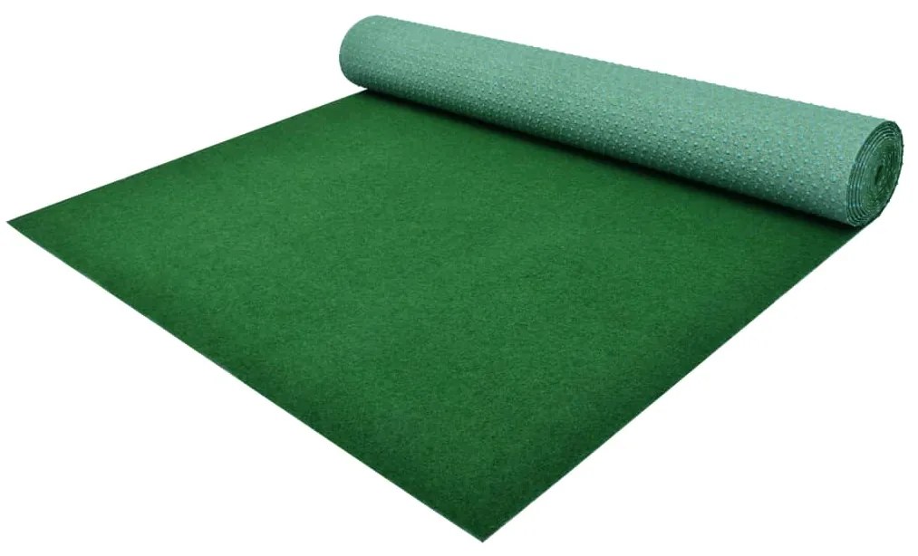 147662 vidaXL Relva artificial com pitões 4x1,33 m verde