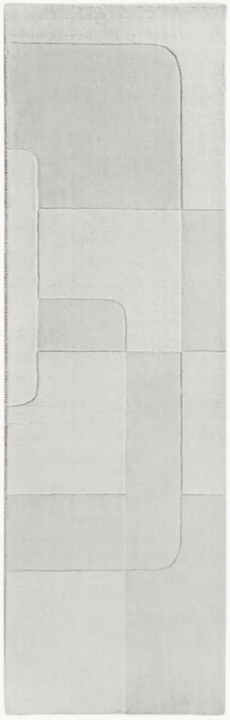 Tapete de corredor em lã com relevo Charlotte