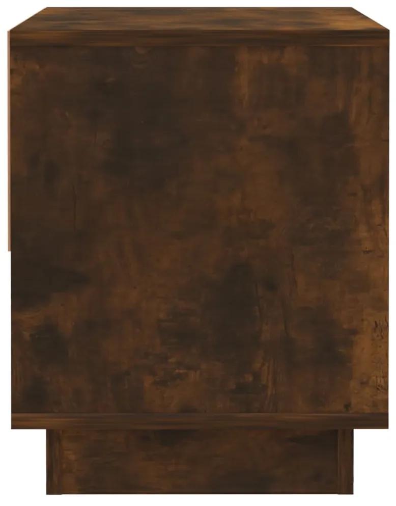 Mesa de cabeceira 45x34x44 cm aglomerado cor carvalho fumado