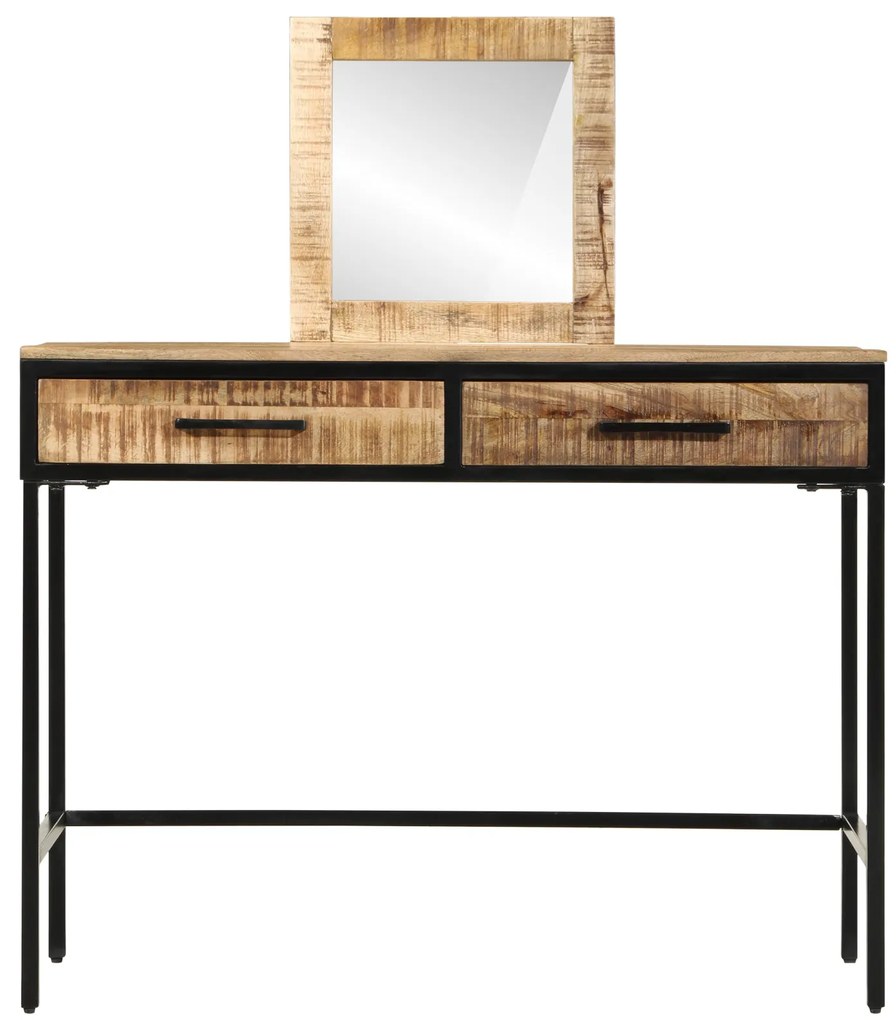 Mesa de Toucador 100x40x75/120 cm Madeira Sólida de Manga Rugosa