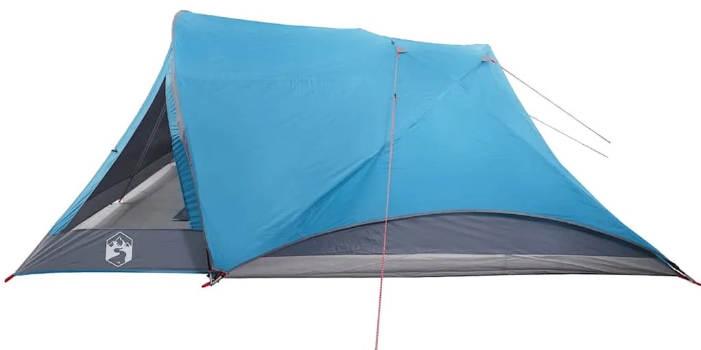 Tenda familiar estilo cabana para 6 pessoas impermeável azul