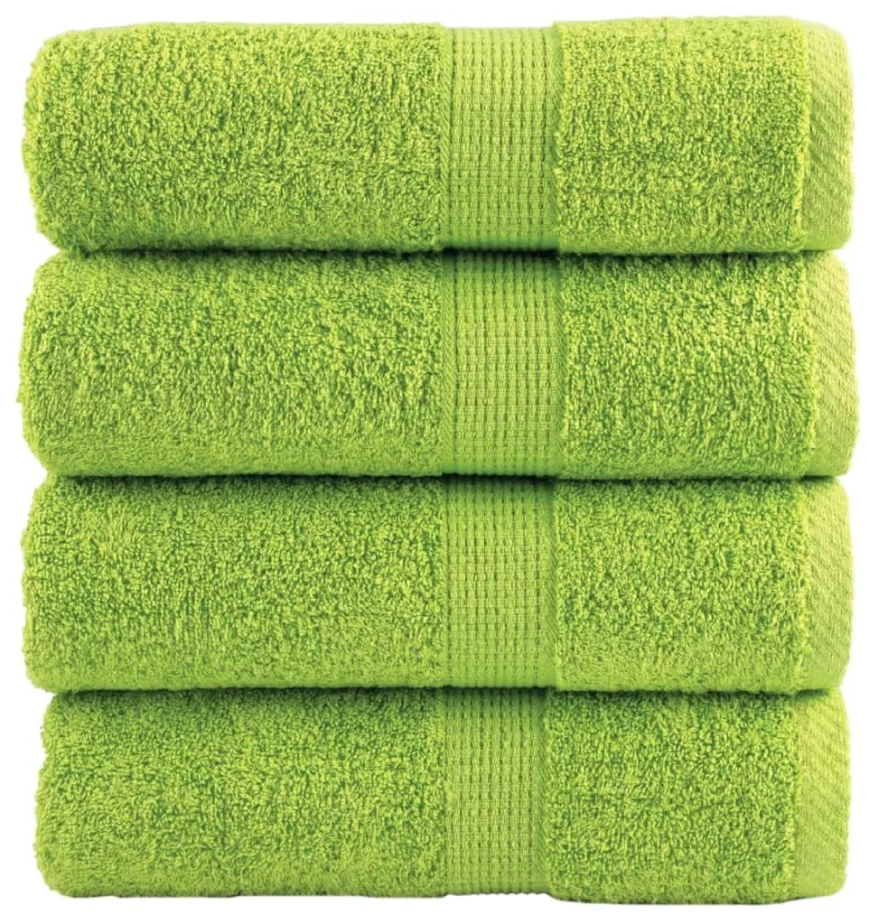 Toalhas mãos premium SOLUND 4 pcs 30x30 cm 600 g/m2 verde maça