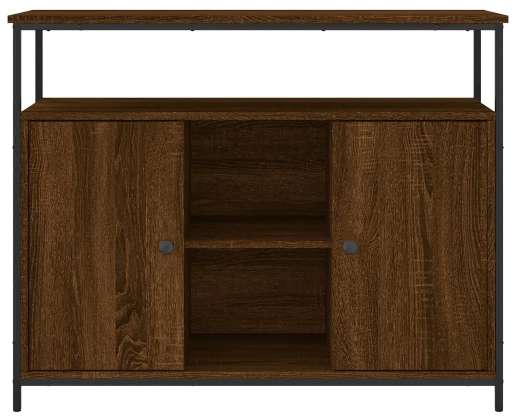 Aparador 100x35x80 cm derivados de madeira carvalho castanho