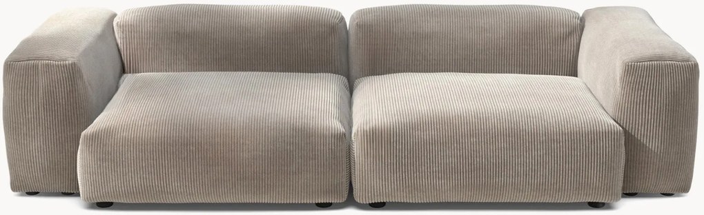 Sofá modular em bombazina Vetsak (3 lugares)