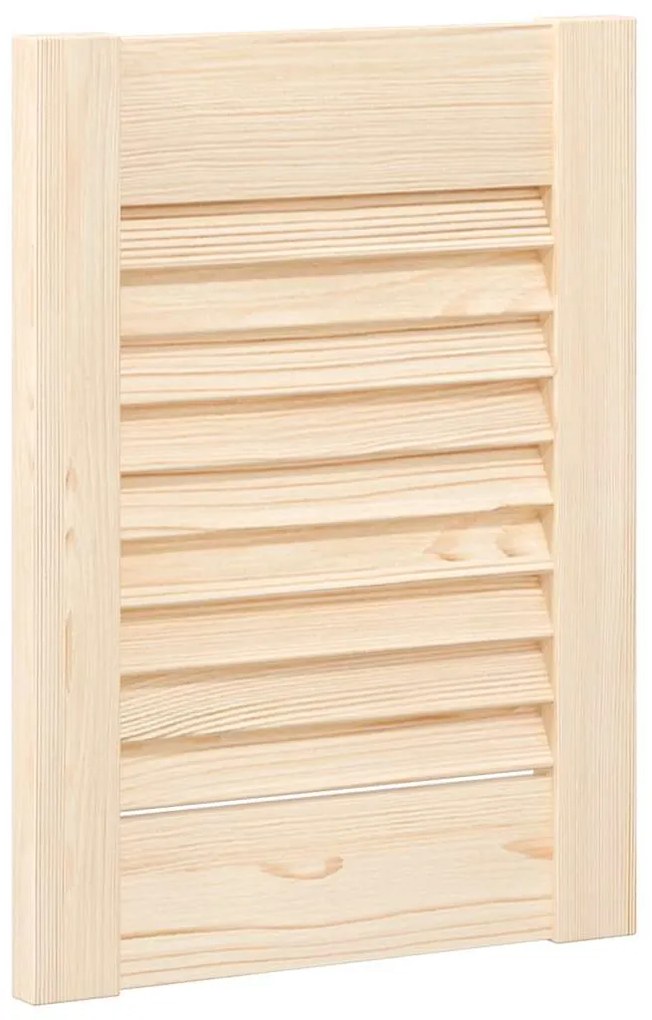 Portas de armário 4 pcs com design de persiana pinho maciço