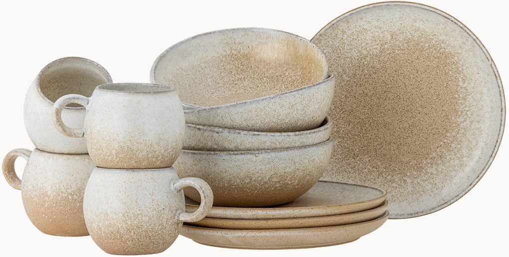 Conjunto de pequeno-almoço Paula, 4 pessoas, conjunto de 12