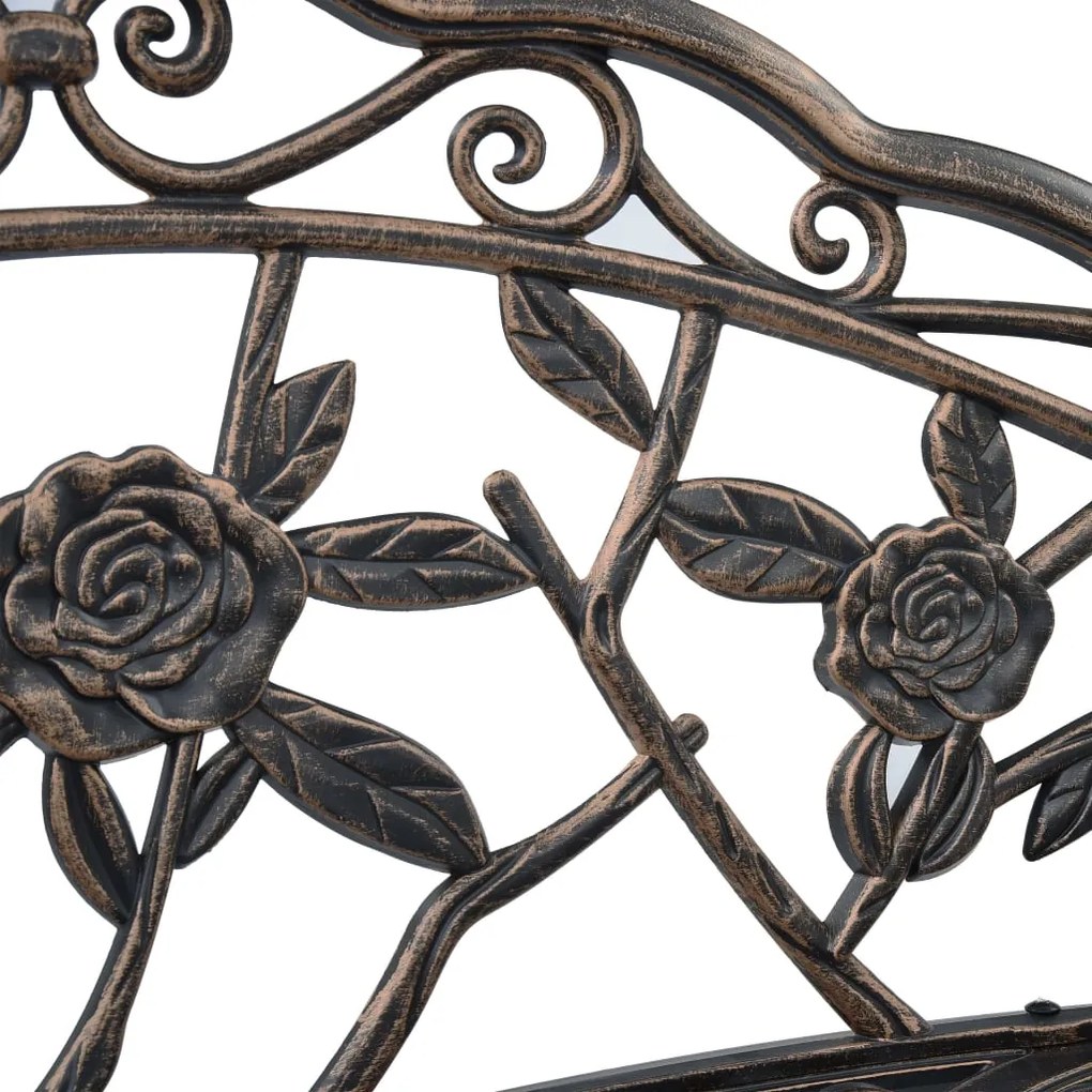 Banco bistrô 100 cm alumínio fundido bronze