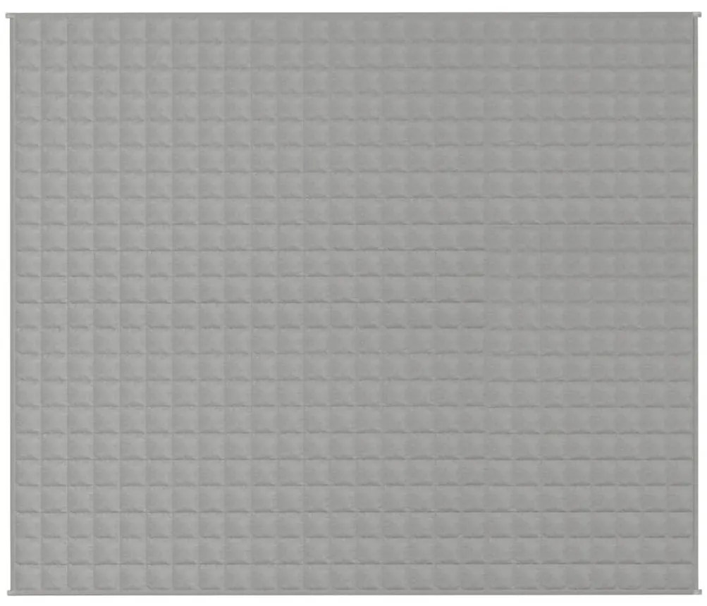 Manta pesada 11 kg 220x260 cm tecido cinzento