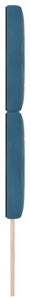 Cabeceira LED Azul Escuro, 80 cm, Veludo
