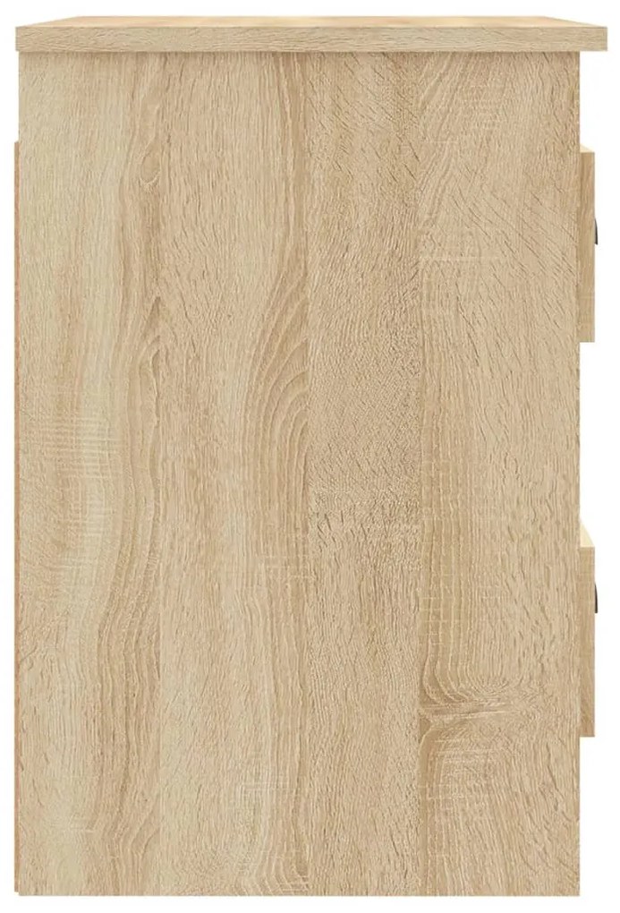 Mesas de cabeceira parede 2 pcs 41,5x36x53 cm carvalho sonoma