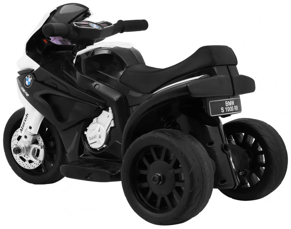 Mota elétrica para crianças 6V BMW S1000 RR MINI 1 a 3 anos Preta
