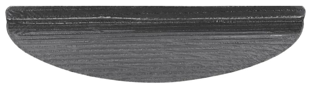 Tapetes de escada adesivos 20 pcs 65x22,5x3,5 cm preto