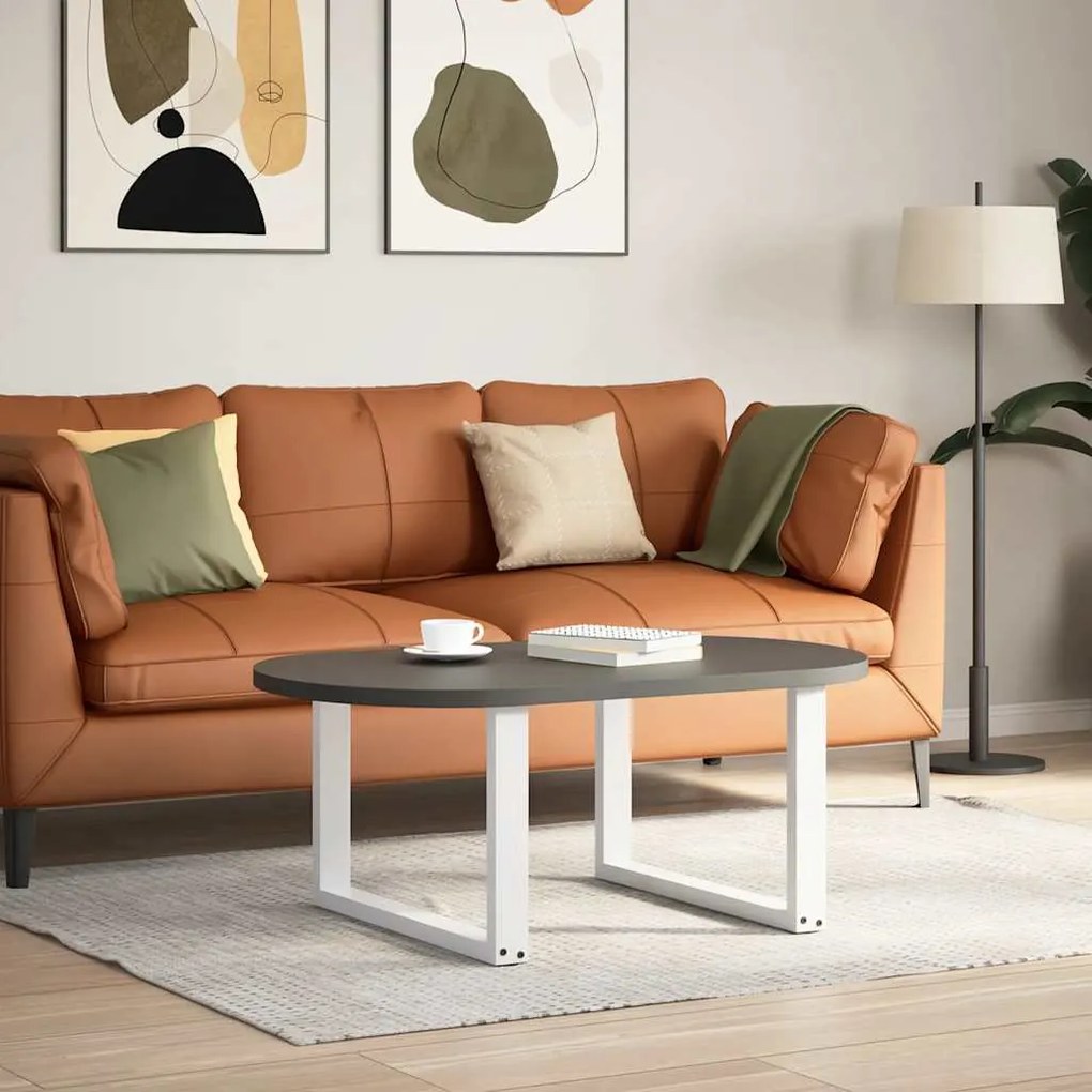 Pés para mesa de centro em formato de U, 2 peças, branco, 70x (42-43)