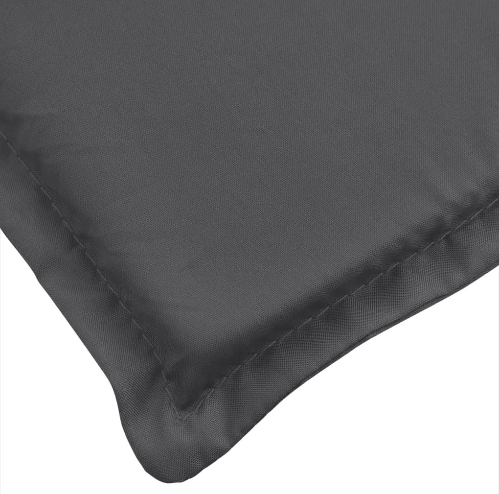 Almofadão p/ banco jardim 180x50x7cm mesclado tecido antracite