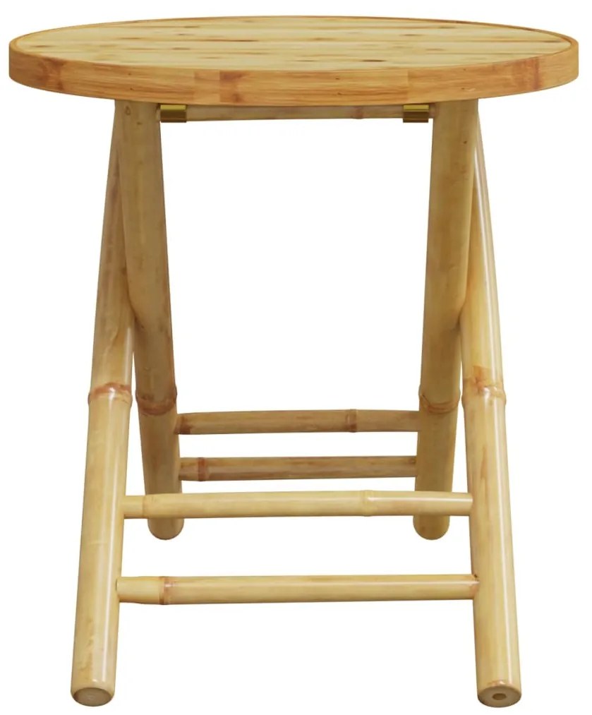 Mesa de jardim dobrável Ø45x45 cm bambu