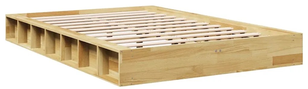 Estrutura de cama sem colchão 120x200 cm madeira de carvalho