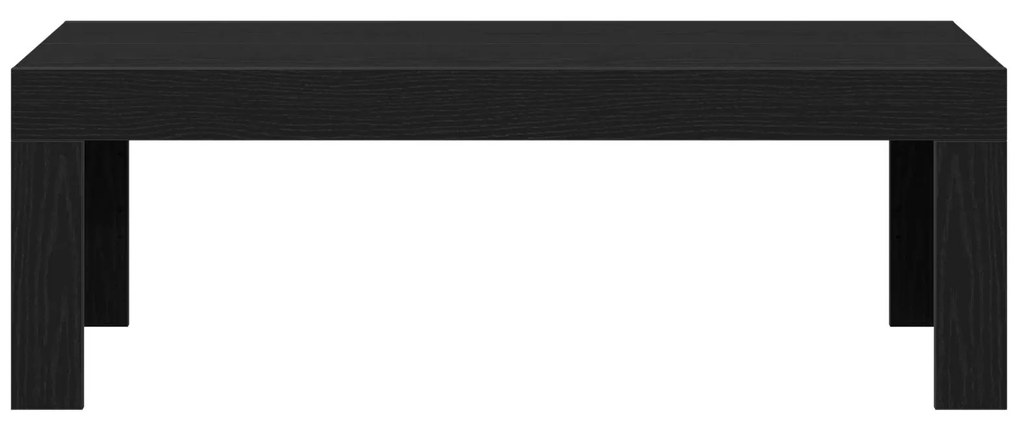 Mesa de Centro vidaXL Preto Carvalho 102x50x35 cm Madeira Engenheirada