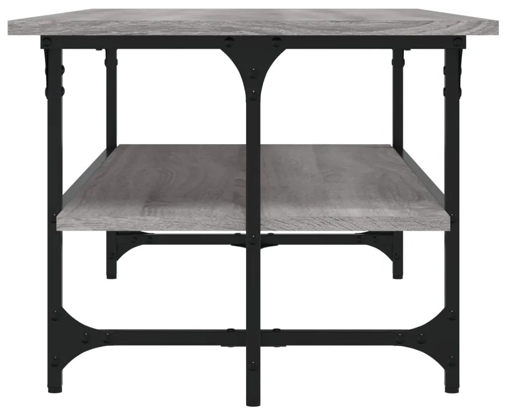 Mesa de centro 100x50x40cm derivados de madeira cinzento sonoma