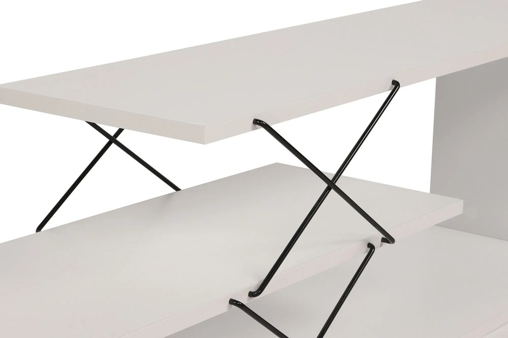 Móvel de TV Zigzag – Branco – 120 cm x 40 cm x 30 cm