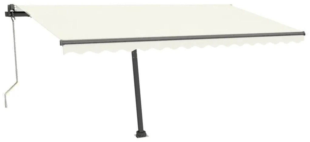 Toldo automático independente 450x300 cm cor creme