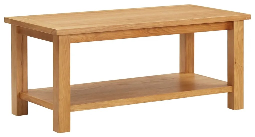 vidaXL Mesa de centro 110x55x40 cm madeira de carvalho maciça