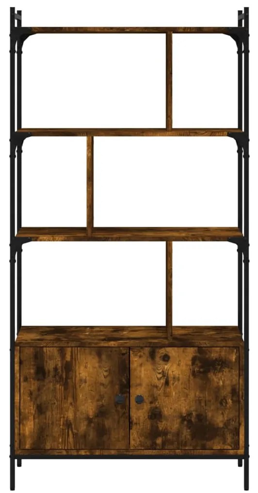 Estante c/ portas 76,5x30x154,5cm deriv.madeira carvalho fumado
