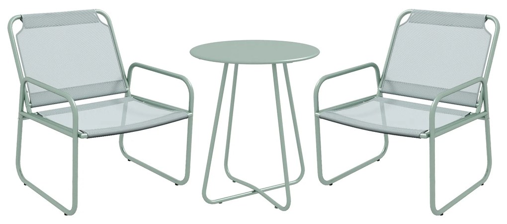 Conjunto de Móveis de Jardim Conjunto de 1 Mesa Redonda e 2 Cadeiras d