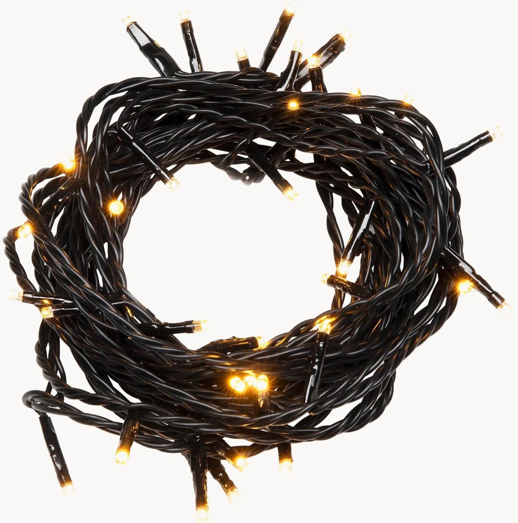 Grinalda de luzes LED para exterior com efeito cintilante Magda, branco quente