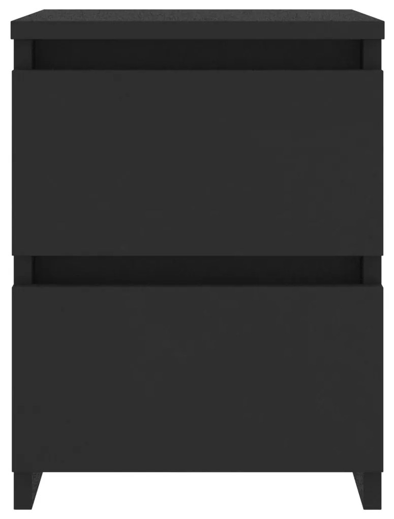 Mesa de cabeceira 30x30x40 cm contraplacado preto