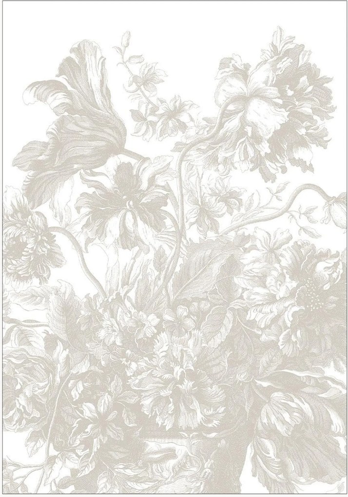 Papel de parede Frans Uyterlinde - Engraved Flowers