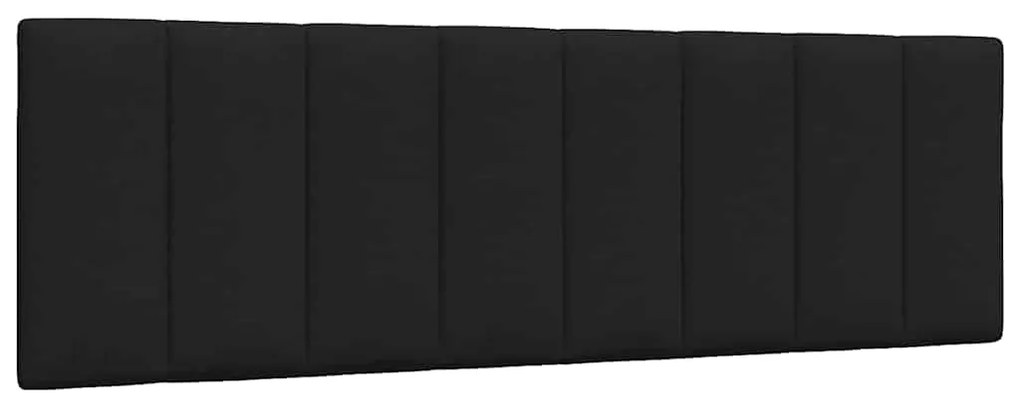 vidaXL Almofadão de cabeceira Hanko 160 cm tecido preto