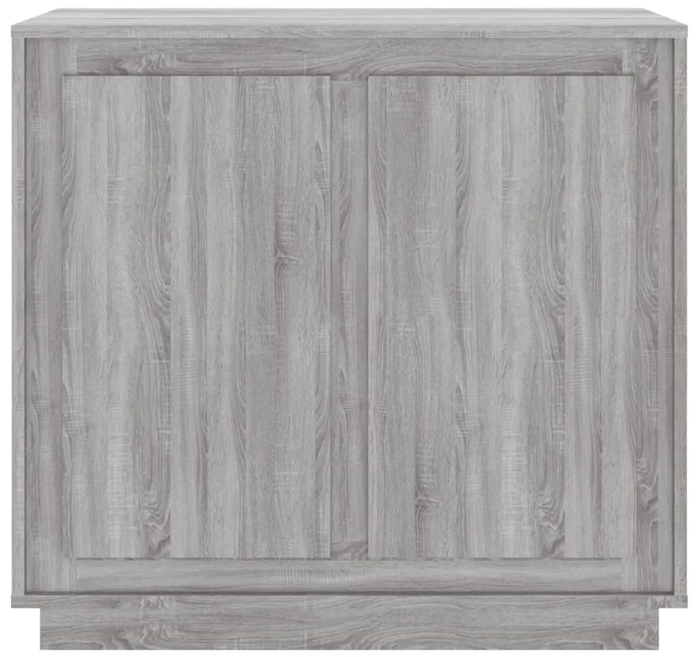 Aparador 80x34x75 cm derivados de madeira cinzento sonoma