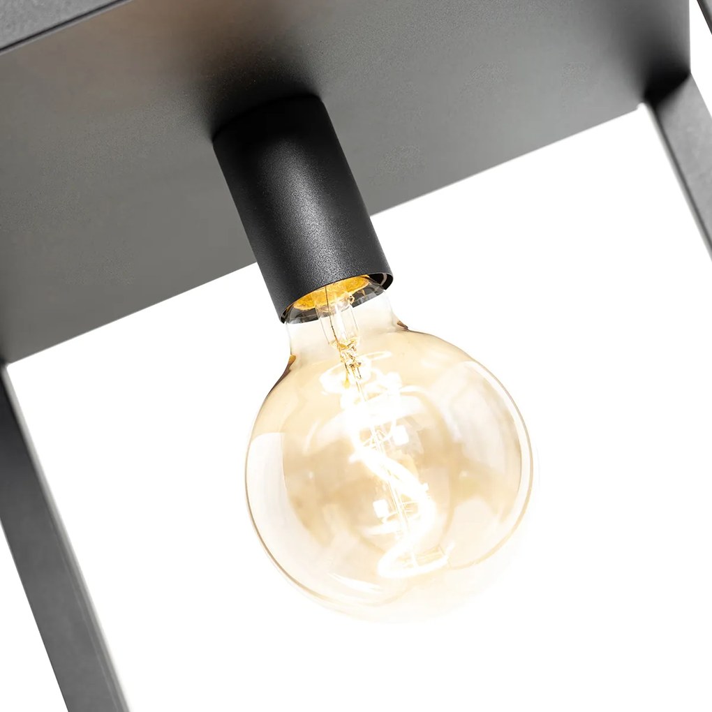 LED Candeeiro de pé industrial inteligente preto com Wi-Fi G95 - Cage Rack Industrial,Moderno