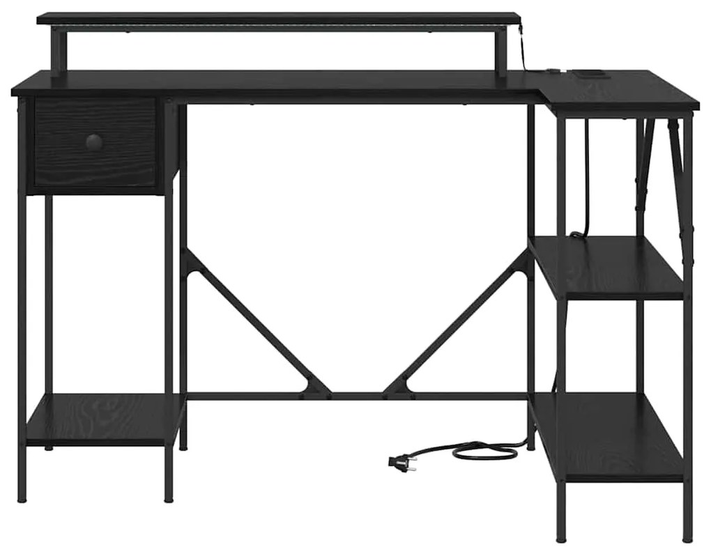 Mesa Carvalho preto 120 x 79 x 86.5 cm Madeira processada