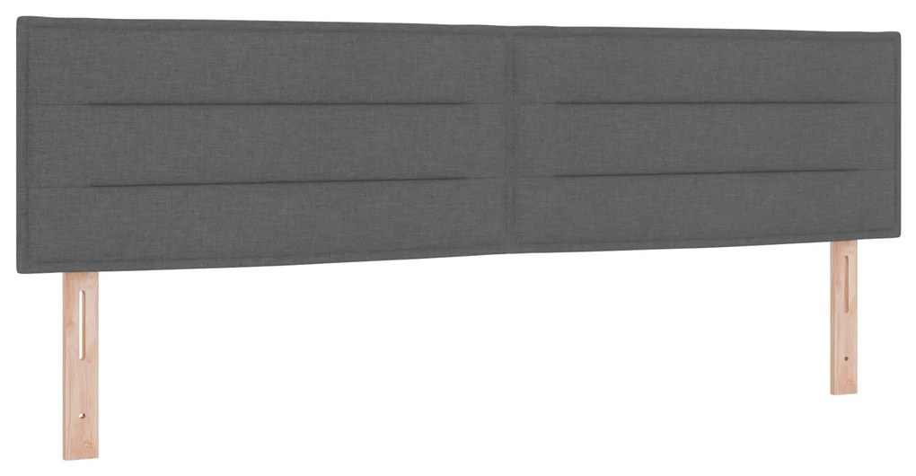 Cabeceira vidaXL Design Linhas Cinza Escuro 180 cm Tecido