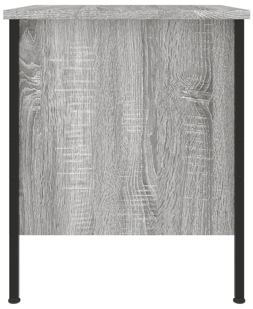 Mesa cabeceira 40x42x50 cm derivados de madeira cinzento sonoma