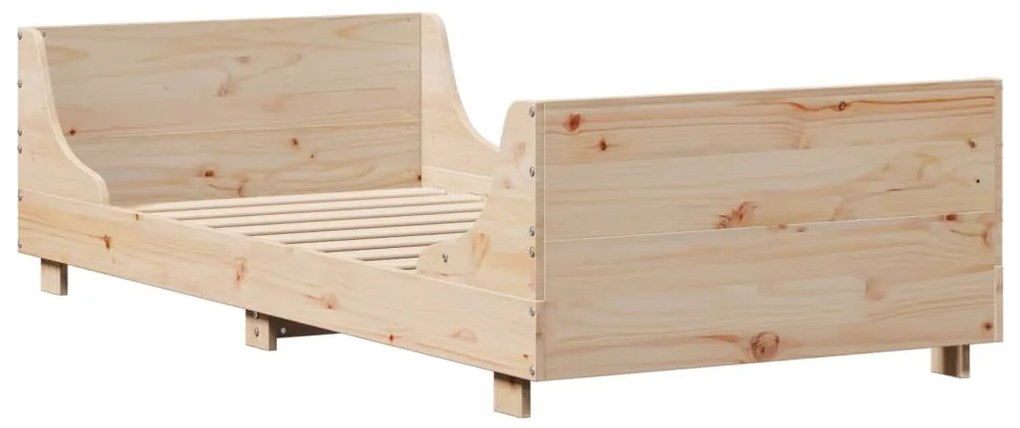Cama sem colchão 90x190 cm madeira de pinho maciça