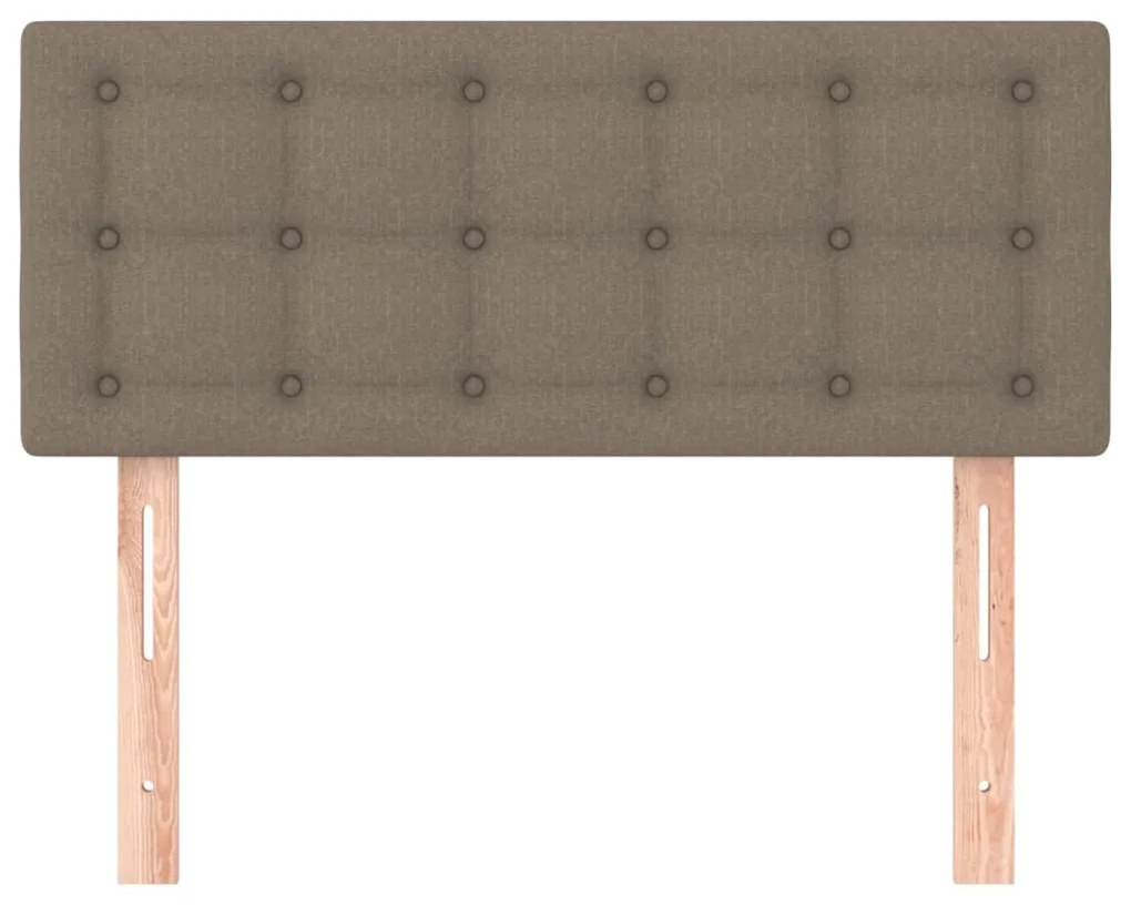 Cabeceira de cama tecido 90x5x78/88 cm cinzento-acastanhado