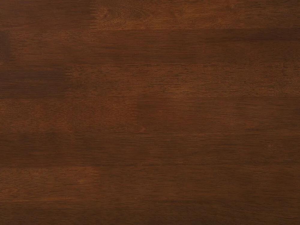 Mesa de jantar extensível castanho escuro 90/120 x 60 cm MASELA Beliani