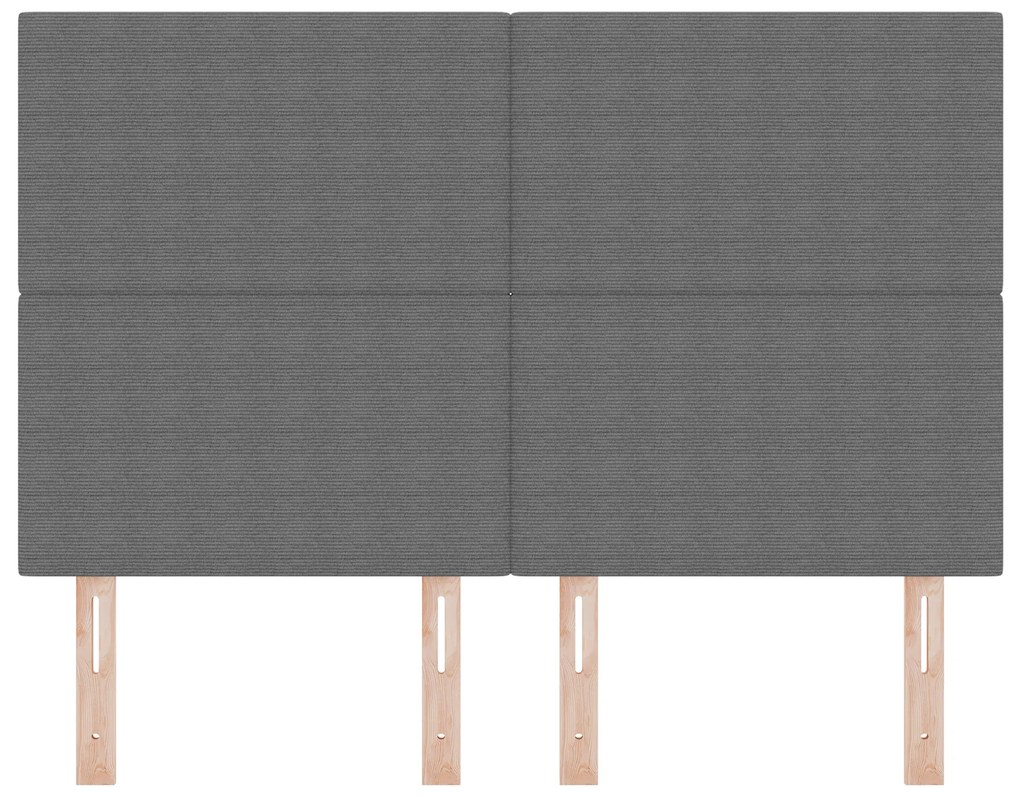 Cabeceira vidaXL Design Simples Cinza Claro 140 cm Tecido de Corduroy