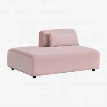 Módulo Divã Esquerdo Para Sofá Modular Fogler Bombazina Rosa Vinho - Sklum