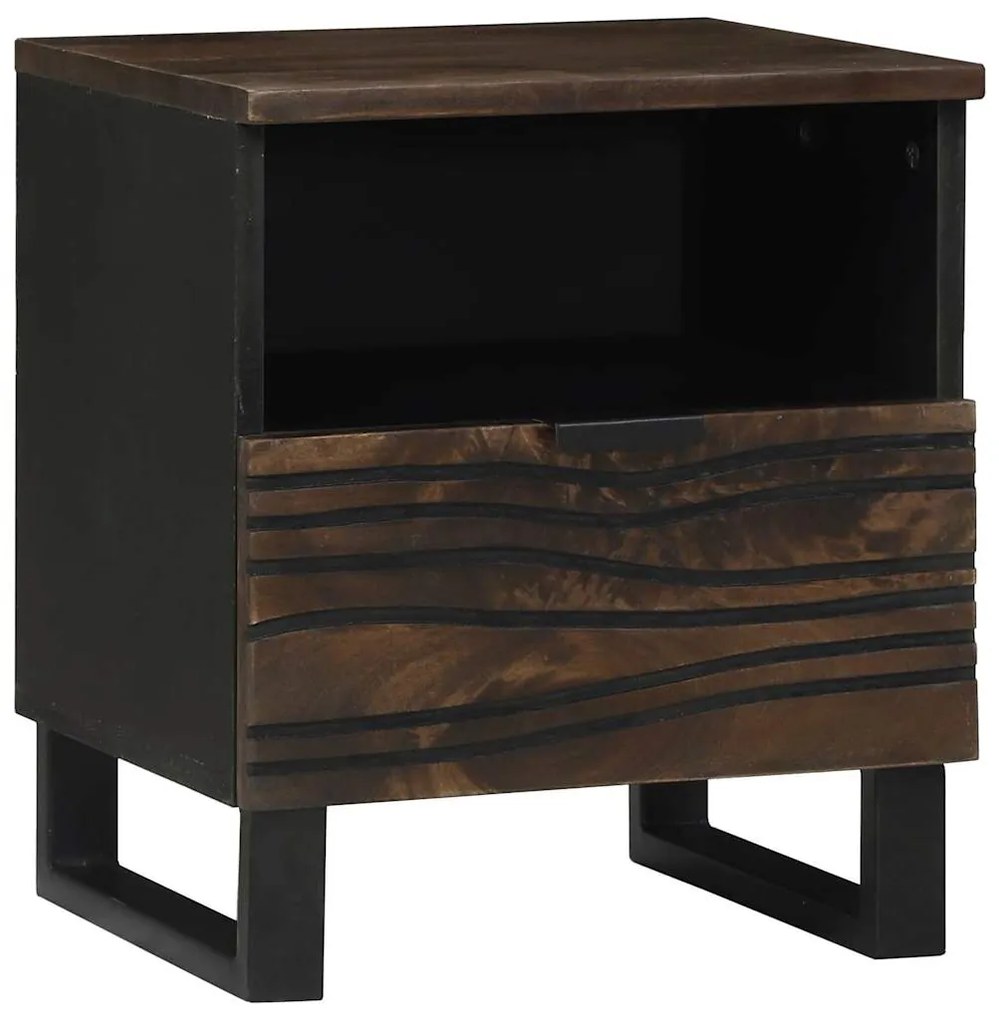 Gabinetes de Cabeceira 2 pcs 40 x 33 x 46 cm Madeira maciça de Manga