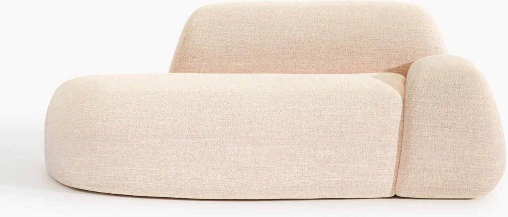 Chaise longue em bouclé Wolke (2 lugares)
