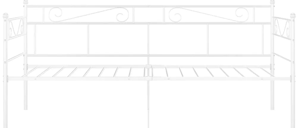 Sofá-cama 90x200 cm metal branco